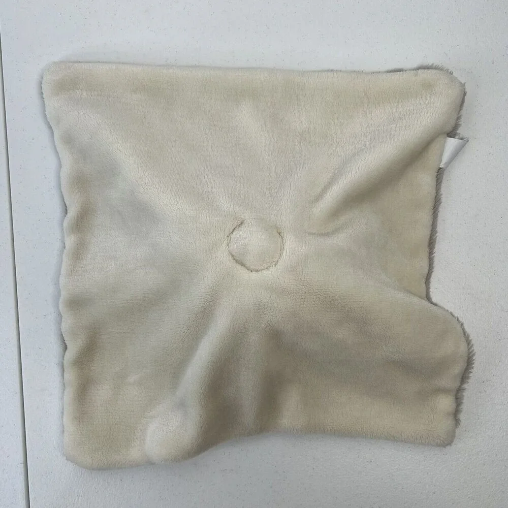 Kellytoy Beige Brown Bunny Rabbit Plush‎ Rattle Lovey Security Blanket Soft Tan